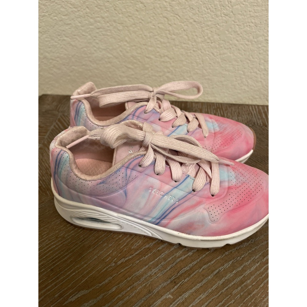 Skechers Girls Uno Gen1 Marble Sweetheart Sneaker Size 13 Pink Purple‎ Shoes